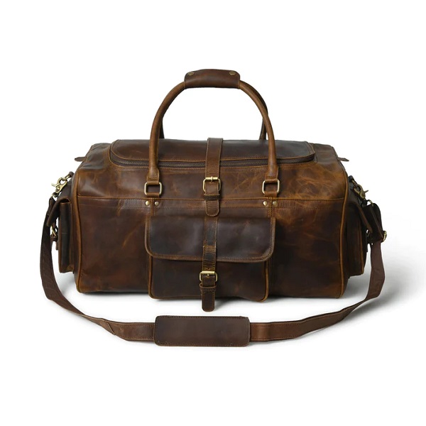  LEATHER DUFFLE BAG BL 107