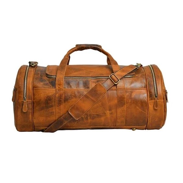  LEATHER DUFFLE BAG BL 109